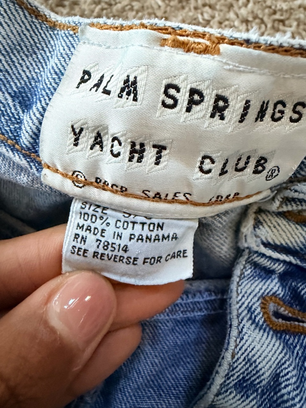 Vintage Palm Springs Yacht Club High Rise Denim Jeans - Picture 12 of 16